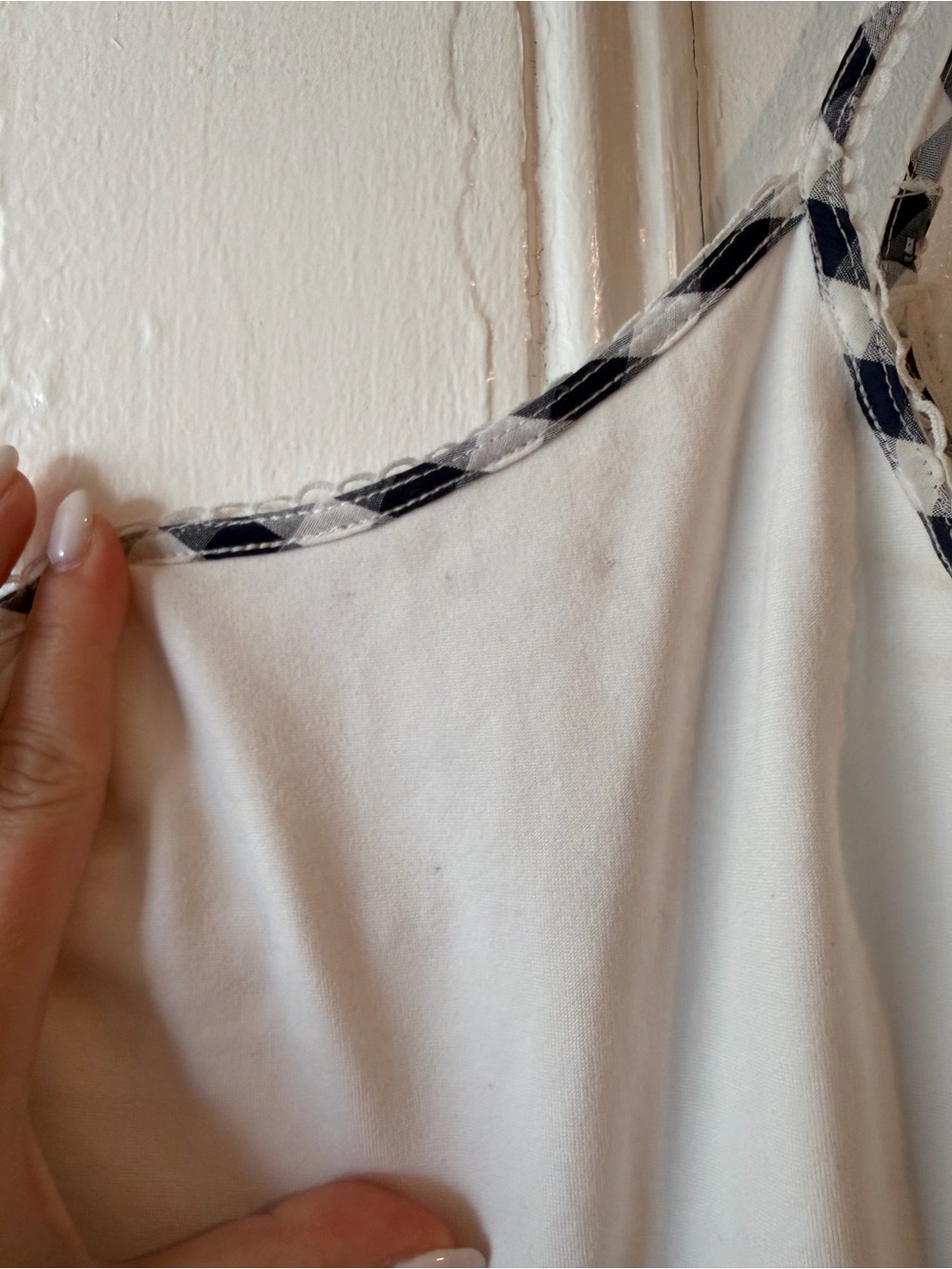 For Love & Lemons Gingham A-Line Sundress - Cream & Black - Picture 4 of 6